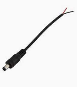 [CNT-99DCM] Conector Flexível Dc Macho Com Fio Preto