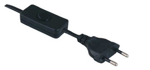 [EXT-12080-INT-PR] Extensão 200cm c/interruptor PRETO