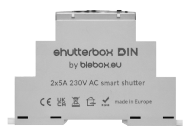 [SHUTTERBOX DIN] Controlador para persiana 230V DIN - µWiFi