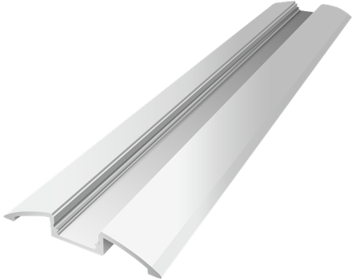 [OUT006-W] OUT006-W - Perfil Alumínio Saliente 2M Lacado Branco