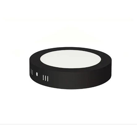 [8683684229077] MILENA-12 3CCT 12W BLACK 160-265V SURFACE