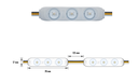 SIGN-012-072W-CCT - MODULO 3LED 0.72W 12V IP65 CCT 2800K-6500K 5Y