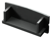 [END-OUT003-PR] END-OUT003-B - Tampa Perfil OUT003 Preta