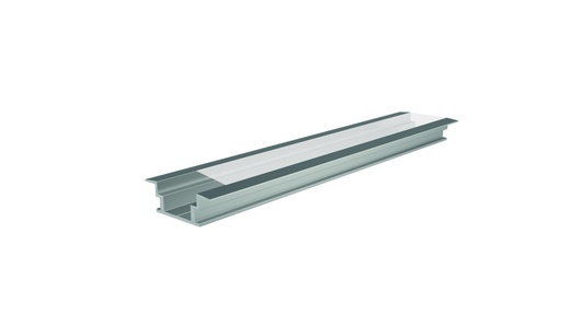 [PRO008-V2-A] PRO008-A - Perfil Alumínio Projeto 2mt Anod. Cinzento (cópia)