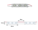 SIGN-005-12W-C - MODULO 3LED 1.2W 12V IP67 6000K-7000K 3Y