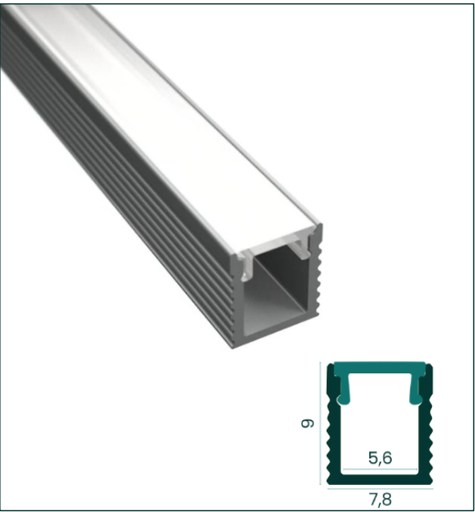 [OUT013-A] Perfil SURFACE SLIM 2m