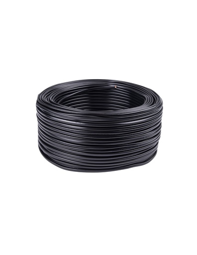 [H03VVH2-F-2075PR] Cabo H03VVH2-F-2075BR 2x0.75m2 Preto (100m)