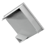 [END-COR002-BR-C] END-COR002-W-C - Tampa Perfil COR002 Branca Corner