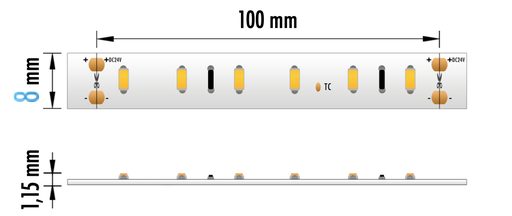 [EPRO-48W24V4000KIP20] FITA LED EPRO 4.8W 24V 4000K IP20 5MT