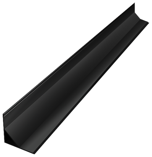 [COR002-B] COR002-B - Perfil Alumínio Canto 2M Lacado Preto