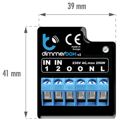 [DIMMERBOXV2IP20] Dimmer para iluminação 230V 1A IP20 - 1 CANAL