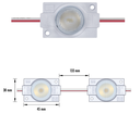 SIGN-008-2W-C - MODULO 1LED 2W 12V IP65 6500K 4Y