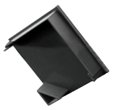 [END-COR002-PR-C] END-COR002-PR-C - Tampa Perfil COR002 Preta Corner