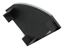 [END-COR001-PR] END-COR001-B - Tampa Perfil COR001 Preta