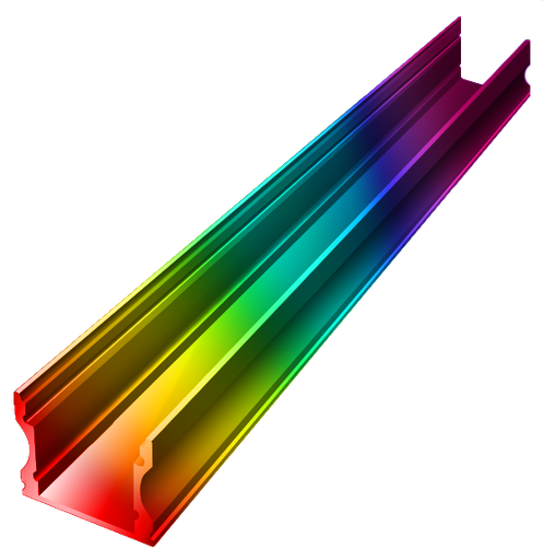 [OUT002-RAL] OUT002-RAL - Perfil Alumínio Saliente 2M RAL