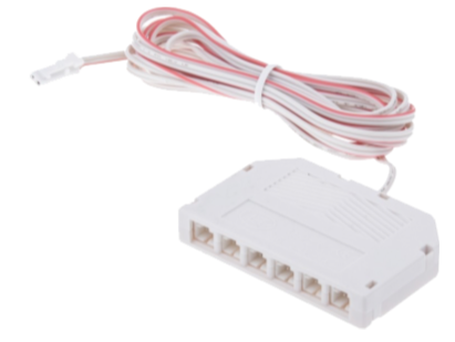 [CNT-996PLUGBR] Repartidor c/ Mini Ficha 6-Plug 2m Branco