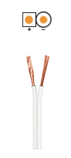 [FVD-WIR9004] 9004 Fio Coluna Branco 2x1.50 (100 metros)