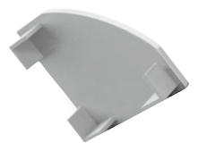 [END-COR001-BR] END-COR001-W - Tampa Perfil COR001 Branca