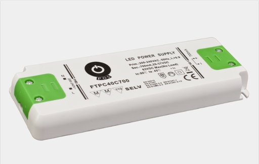 [FTPC40C1050] Fonte Al. FTPC40C1050 19~38V 1050ma 39.9W IP20 5Y