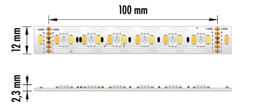 [EPRO-24W24VRGBCCTIP20] FITA LED EPRO 24W 24V RGB+2700K+6500K IP20 5MT