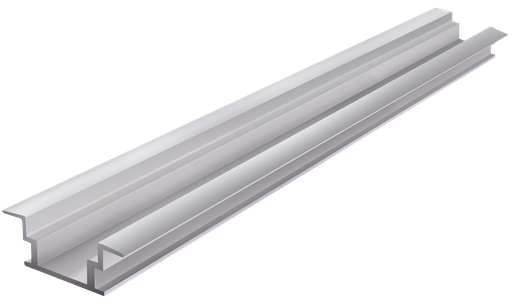 [PRO008-A] PRO008-A - Perfil Alumínio Projeto 2M Anod. Cinzento