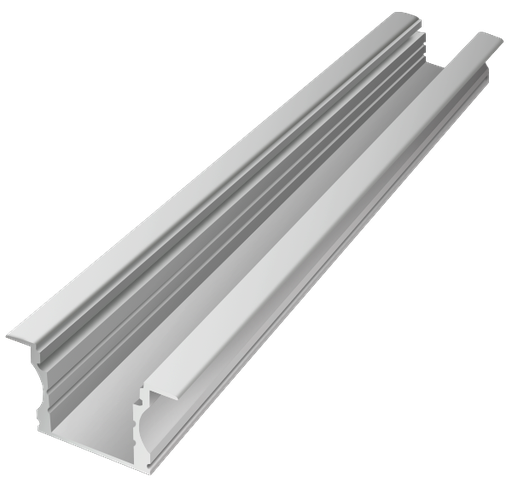 [IN002-W] IN002-W - Perfil Alumínio Encastrar 2M Lacado Branco