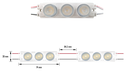 SIGN-014-25W-W - MODULO 3LED 2.5W 12V IP67 2700K