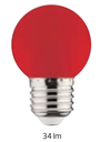 RAINBOW 1W RED E27 220-240V LED COLOR BULB