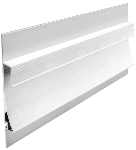 [PRO015-W] PRO015-W - Perfil Alumínio Projeto 2M Lacado Branco