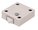 Interruptor p/ porta comum ou porta de correr - 12VDC / 230V AC 2A - Branco