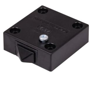 [INT-AR-PR] Interruptor p/ porta comum ou porta de correr - 12VDC / 230V AC 2A - Preto